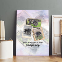 Jimothy The Raccoon Short Spines Long Story Canvas Wall Art Vintage Polaroid Scrapbook Photography Collage