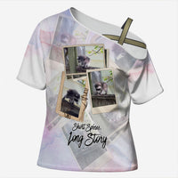 Jimothy The Raccoon Short Spines Long Story Cross Shoulder Shirt Vintage Polaroid Scrapbook Photography Collage