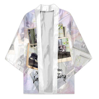 Jimothy The Raccoon Short Spines Long Story Kimono Vintage Polaroid Scrapbook Photography Collage