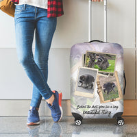 Jimothy The Raccoon Short Spines Long Story Luggage Cover Vintage Polaroid Scrapbook Photography Collage