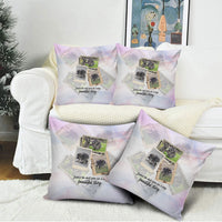 Jimothy The Raccoon Short Spines Long Story Pillow Cover Vintage Polaroid Scrapbook Photography Collage