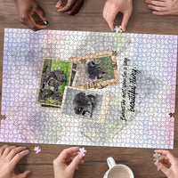 Jimothy The Raccoon Short Spines Long Story Puzzle Vintage Polaroid Scrapbook Photography Collage