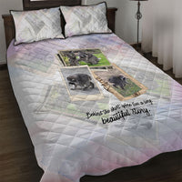 Jimothy The Raccoon Short Spines Long Story Quilt Bed Set Vintage Polaroid Scrapbook Photography Collage