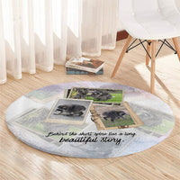 Jimothy The Raccoon Short Spines Long Story Round Carpet Vintage Polaroid Scrapbook Photography Collage