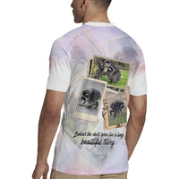 Jimothy The Raccoon Short Spines Long Story Rugby Jersey Vintage Polaroid Scrapbook Photography Collage