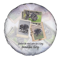 Jimothy The Raccoon Short Spines Long Story Spare Tire Cover Vintage Polaroid Scrapbook Photography Collage