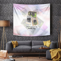 Jimothy The Raccoon Short Spines Long Story Tapestry Vintage Polaroid Scrapbook Photography Collage