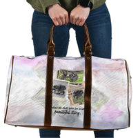 Jimothy The Raccoon Short Spines Long Story Travel Bag Vintage Polaroid Scrapbook Photography Collage