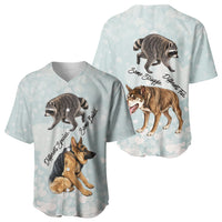 Jimothy The Raccoon And Dogs Baseball Jersey Different Species Same Build Inspirational Heart