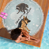 Jimothy The Raccoon And Dogs Beach Blanket Different Species Same Build Inspirational Heart