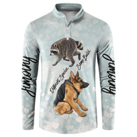Jimothy The Raccoon And Dogs Button Sweatshirt Different Species Same Build Inspirational Heart
