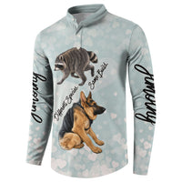 Jimothy The Raccoon And Dogs Button Sweatshirt Different Species Same Build Inspirational Heart