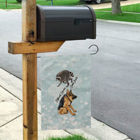 Jimothy The Raccoon And Dogs Garden Flag Different Species Same Build Inspirational Heart