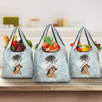 Jimothy The Raccoon And Dogs Grocery Bag Different Species Same Build Inspirational Heart