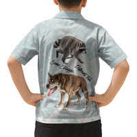 Jimothy The Raccoon And Dogs Kid Hawaiian Shirt Different Species Same Build Inspirational Heart