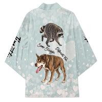 Jimothy The Raccoon And Dogs Kimono Different Species Same Build Inspirational Heart