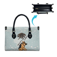 Jimothy The Raccoon And Dogs Leather Bag Different Species Same Build Inspirational Heart