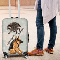 Jimothy The Raccoon And Dogs Luggage Cover Different Species Same Build Inspirational Heart