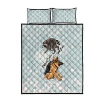 Jimothy The Raccoon And Dogs Quilt Bed Set Different Species Same Build Inspirational Heart