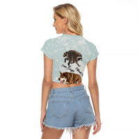 Jimothy The Raccoon And Dogs Raglan Cropped T Shirt Different Species Same Build Inspirational Heart