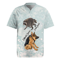 Jimothy The Raccoon And Dogs Rugby Jersey Different Species Same Build Inspirational Heart