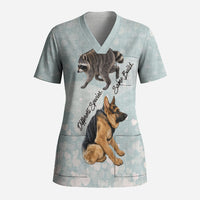 Jimothy The Raccoon And Dogs Scrub Top Different Species Same Build Inspirational Heart