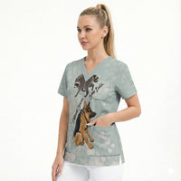 Jimothy The Raccoon And Dogs Scrub Top Different Species Same Build Inspirational Heart