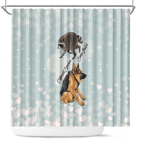 Jimothy The Raccoon And Dogs Shower Curtain Different Species Same Build Inspirational Heart