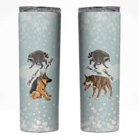 Jimothy The Raccoon And Dogs Skinny Tumbler Different Species Same Build Inspirational Heart
