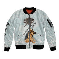 Jimothy The Raccoon And Dogs Sleeve Zip Bomber Jacket Different Species Same Build Inspirational Heart