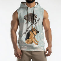 Jimothy The Raccoon And Dogs Sleeveless Hoodie Different Species Same Build Inspirational Heart
