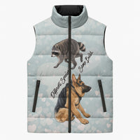Jimothy The Raccoon And Dogs Sleeveless Puffer Jacket Different Species Same Build Inspirational Heart