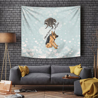 Jimothy The Raccoon And Dogs Tapestry Different Species Same Build Inspirational Heart