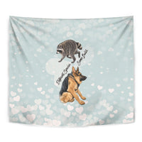 Jimothy The Raccoon And Dogs Tapestry Different Species Same Build Inspirational Heart