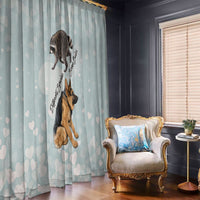 Jimothy The Raccoon And Dogs Window Curtain Different Species Same Build Inspirational Heart