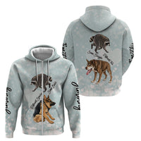 Jimothy The Raccoon And Dogs Zip Hoodie Different Species Same Build Inspirational Heart