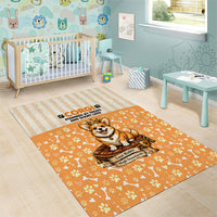 Corgi Powered By Treats And Short Legs Area Rug Royal Crown Low Rider Funny Dog Quote Paw