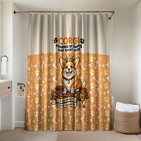 Corgi Powered By Treats And Short Legs Bathroom Set Royal Crown Low Rider Funny Dog Quote Paw