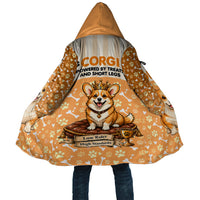 Corgi Powered By Treats And Short Legs Cloak Royal Crown Low Rider Funny Dog Quote Paw