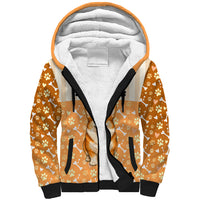 Corgi Powered By Treats And Short Legs Sherpa Hoodie Royal Crown Low Rider Funny Dog Quote Paw