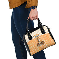 Corgi Powered By Treats And Short Legs Shoulder Handbag Royal Crown Low Rider Funny Dog Quote Paw