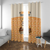 Corgi Powered By Treats And Short Legs Window Curtain Royal Crown Low Rider Funny Dog Quote Paw