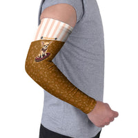 Chihuahua Five Pounds Of Strong Opinions Arm Sleeves Funny Dog Quote Paw Print Pattern