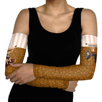 Chihuahua Five Pounds Of Strong Opinions Arm Sleeves Funny Dog Quote Paw Print Pattern