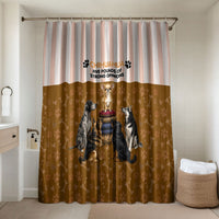 Chihuahua Five Pounds Of Strong Opinions Bathroom Set Funny Dog Quote Paw Print Pattern