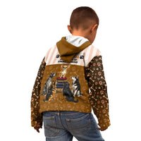 Chihuahua Five Pounds Of Strong Opinions Kid Hoodie Funny Dog Quote Paw Print Pattern