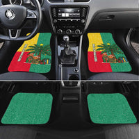Benin Christmas Car Mats with Palm Tree Dolls and Red Yellow Green Festive - Wonder Print Shop