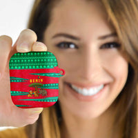 Benin Christmas AirPods Case with Safari Animals Baobab Tree and National Coat of Arms Design - Wonder Print Shop