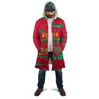 Benin Christmas Cloak with Safari Animals Baobab Tree and National Coat of Arms Design - Wonder Print Shop