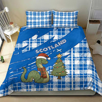 Scotland Christmas Bedding Set with Nessie Santa Hat and Blue Tartan Tree - Wonder Print Shop